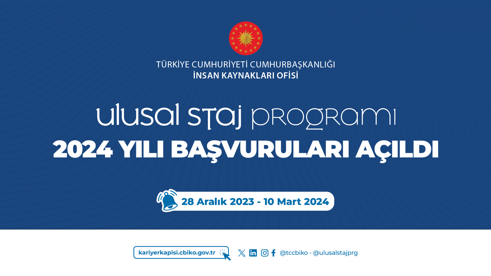 Ulusal Staj Programı Başvurusu Hakkında Duyuru !!